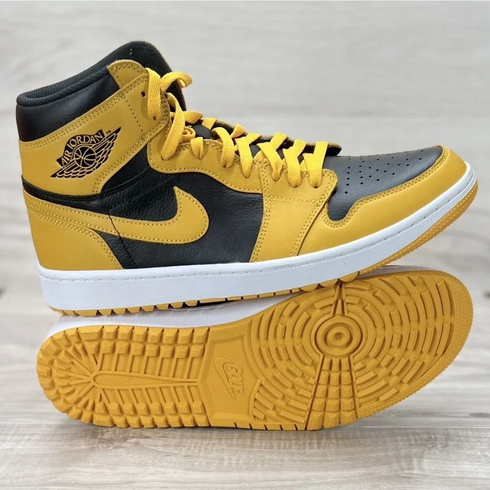 Nike Air Jordan 1 Golf High Pollen Black/Yellow Men's Size 13 DQ0660-100